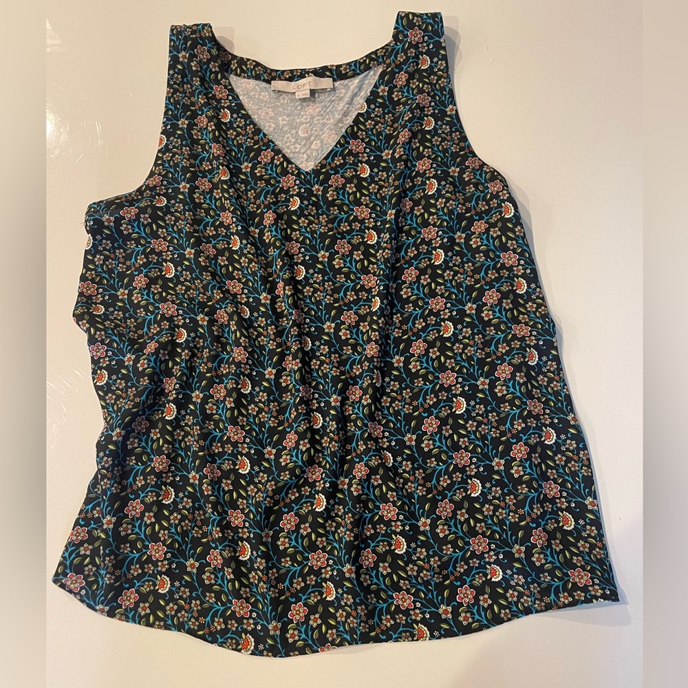 Loft Floral sleeveless Top
